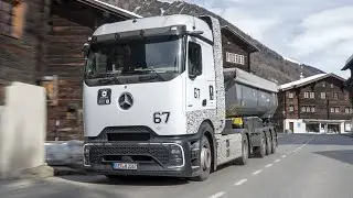 Новый грузовик Mercedes-Benz GenH2 2026 года &mdash; тест-драйв в горах Швейцарии