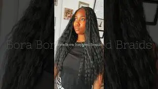 #Trendy #protectivestyles : Bora Bora Braids 🔥☺️ #blackhairstyles #braidstyles #hair