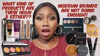 FULL FACE MAKEUP TUTORIAL & REVIEW OF HEGAI & ESTHER MAKEUP PRODUCTS [NIGERIAN BEAUTY BRANDS PART 6]