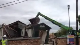 Gringley Village Hall Comes Down May 20151