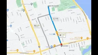 (GO PRO) Drive Bayside NY New York business area Group Fight. Bell Boulevard. Queens  03/07/2022 碧沙區