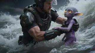 Alien Child Was Left to Drown on the Flooded Planet... Only The Human Ranger Stayed to Save Her |