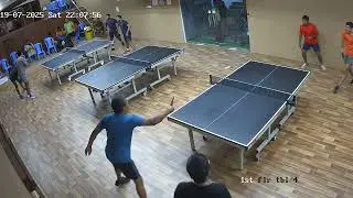 Topspin Saturday Tournament 19/07/2025.  Doubles Event.  The Beginning and Climax 😊😊🏓🏓
