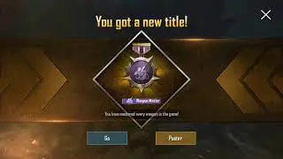 I got weapon master title !! Pubg Mobile lite