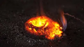 Вулкан из марганцовки и глицерина #shorts