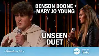 Benson Boone Unseen Duet! Hollywood Week Duet with Mary Jo Young - American Idol