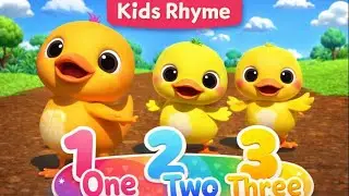 Learn Numbers 1 2 3 with Cute Ducklings 🐥 | Kids Rhyme
