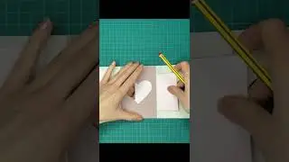 #diy DIY Heart Shutter Card #popupcard #cardideas #cardtutorial #heartcard #pape