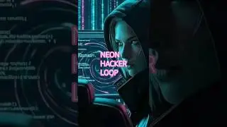 [4K] Neon City Hacker Screensaver | Cyberpunk Ambient Background | Crystal Slice Studio