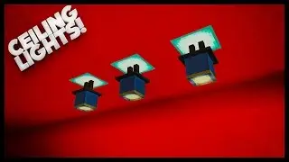 Minecraft - How To Make Nice Lighting (Ceiling Lights)