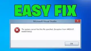 How To Fix The System Cannot find the File Specified Error - NEW 2026✅