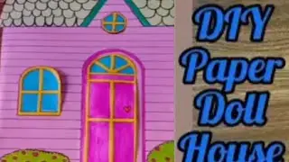 DIY Quiet Book |  paper Doll house playing with homemade paper doll house#khusipixytwosister