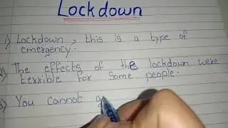 10 Lines essay on Lockdown // Speech on Lockdown