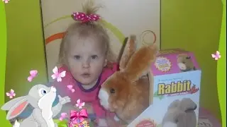 Прыгающий Зайка мягкая и интероктивная игрушка Leaping Bunny soft toy
