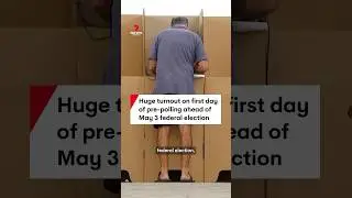 Huge turnout on first day of pre-polling ahead of May 3 federal election