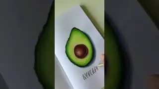 Quick marker sketch, avocado drawing #shorts #markersketch