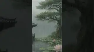 연꽃 호수에 내리는 비 8 Rain Over Lotus Lake#RainSounds  #HealingRain