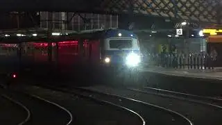 The LSL Class 43 (HST) BLUE PULLMAN Nos.43055+43059 was halted on Middle of Platform 4 at Carlisle.