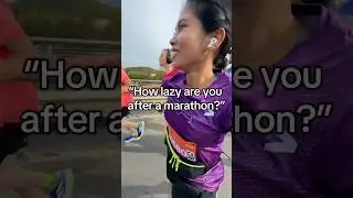 Only wrong answers 😅 #marathon #vilnius #girlswhorun #running #funny #internationalcouple