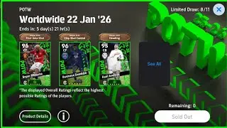 POTW Worldwide 22 Jan '26 : 300 coin pack opening (efootball 2026)