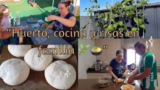 🌾 Un día en familia entre el huerto y la cocina | Fideuá casera, pan y risas en casa