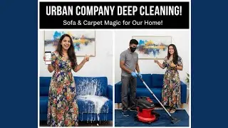 Urban Company Sofa Cleaning review in Telugu | Carpet Cleaning | L shape sofa | @SwethasHome