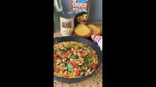 Creamy Tuscan White Bean Skillet