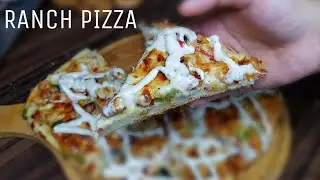 Dominos Style Ranch Pizza Recipe| Chicken Ranch Pizza|Homemade Ranch Sauce Recipe #ranch #ranchpizza