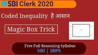 Coded Inequality||SBI Clerk 2020 Reasoning||Magicbox Trick||अब Coded Inequality करो Easily Solve.