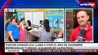 PASTOR EVANG&Eacute;LICO LLAMA A VIVIR EL MES DE DICIEMBRE EN REGOCIJO Y UNIDAD, ALEJADOS DE LA POL&Iacute;TICA.