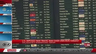 U.S. imposes new travel ban over omicron variant