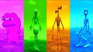 DANCE CHALLENGE   MEME FROG VS GREEN ALIEN VS SIRENHEAD VS FUNNY ALIEN DANCE