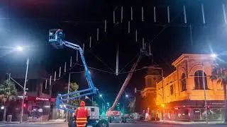 Mallop Street Catenary Lighting