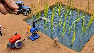 DIY Mini Farm with RC Tractor: Building a Tiny Realistic Farm from Scratch!@Joticreator