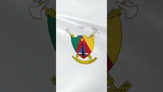 Coat of arms of Cameroon - Flag Stock Illustration