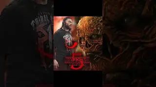 🤩WWE X Stranger things CROSSOVER #shorts
