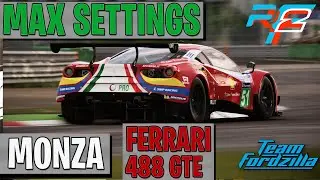 RFACTOR 2 MAX SETTINGS MONZA ONBOARD DRIVING THE FERRARI 488 GTE
