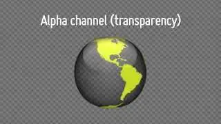 Spinning Earth Globe (looped HD VIDEO) dark background