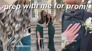 GLOW UP WITH ME FOR PROM! hair & nail appointments, pampering myself, getting ready & more!