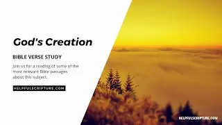 Bible Verses About God's Creation