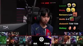 G2 vs PSG - Game 1 | 2024 MSI Bracket Round 1 | Twitch VOD with Chat