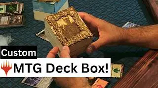 Making a Custom Magic the Gathering Deck Box! (Wood + Laser Engraving)