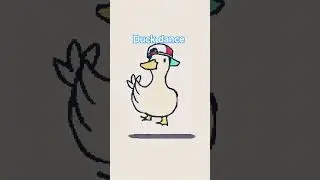 duck dance very smart duck and very nice dance song tiki tiki #ytshorts