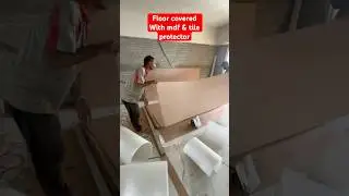 Mdf & pvc tile protectot sheet for tile protection 👆🏻