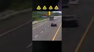 CCTV recorded the bus plunging from the toll road