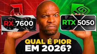 Sem DLSS, a NVIDIA passa VERGONHA? | RX 7600 vs RTX 5050