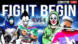 CUSTOM LIVE🔴 4vs4 + 6vs6 | HEADSHOT ONLY 😈FREE FIRE LIVE #freefirefun #freefire #customroom