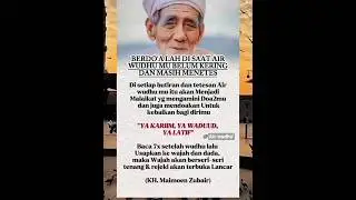 Air Wudhu' yg msh menetes. #amalan #doa #air #wudhu #wirid #dzikir