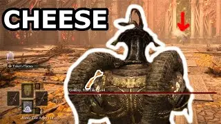 How to Cheese Godfrey First Elden Lord in Elden Ring Shadow of the Erdtree - Boss Fight