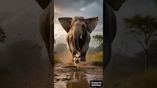 Elephant Saves Dying Puppy 🐘😭 #animals #elephantrescue #wildliferescue #puppy #doghero